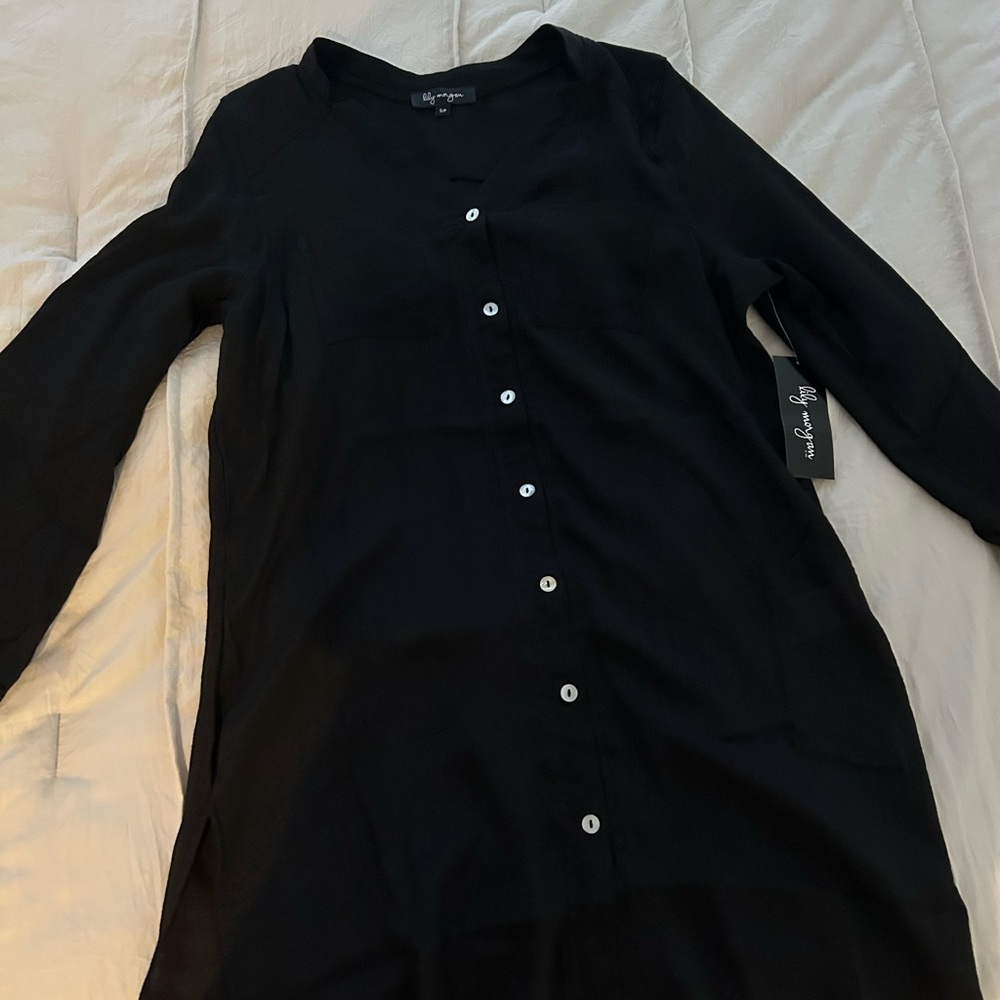 Black Button-Down top